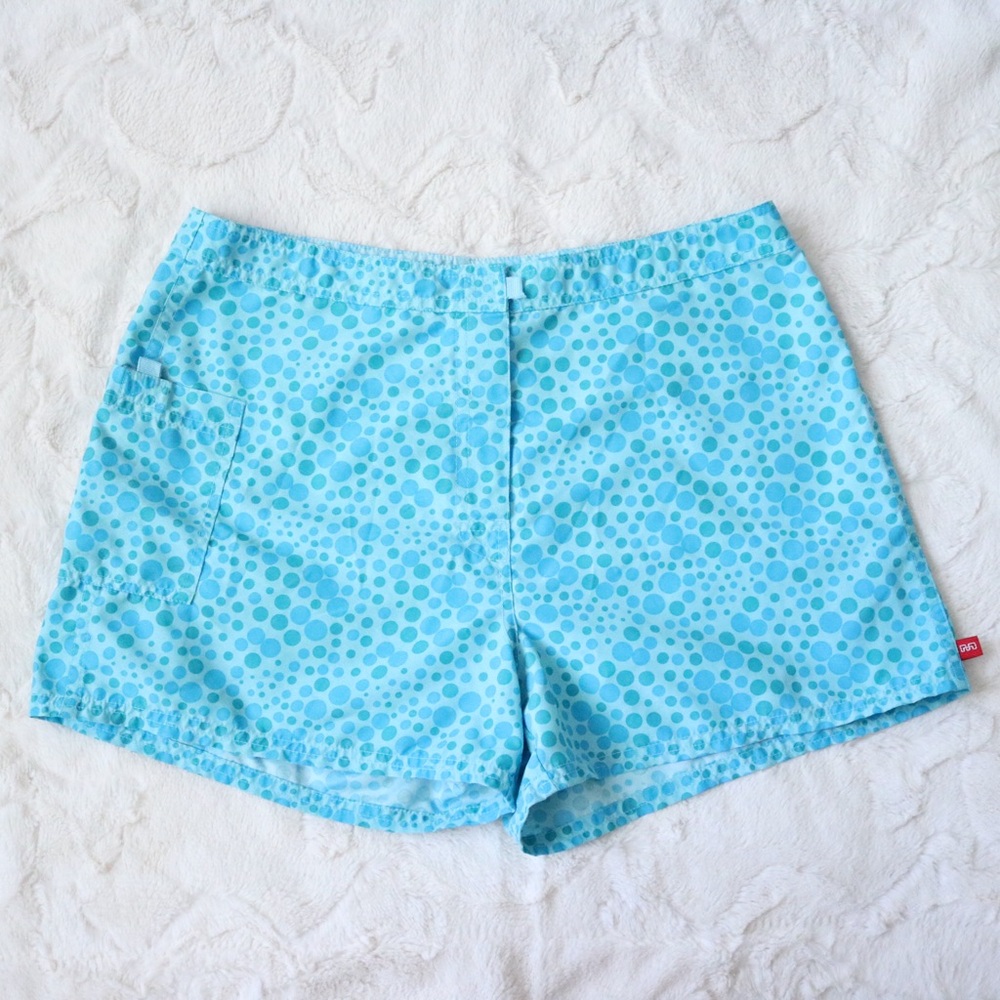 Mossimo Aqua Blue Dotted Shorts